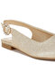 Women Glitter Slingback Flat Sandals in Gold - 4