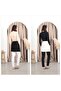 Women's 2-Pack Pleated Skirt, Hijab-Friendly, Elastic Waist, Mini Complementary Black Ecru Pleated Skirt - 3