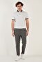 Cotton Blended Patterned Slim Fit Polo T Shirt Men's T Shirt 646b3270 - 3