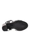 9760 Black Genuine Leather Women's Heeled Sandals - 5