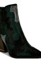 Women Rhinestones Embellished Block Heel Boots in Green - 4
