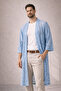 Men's Guipure Lace Kimono Set – 3-Piece Lace Set (Bathrobe + Pants + Shorts) - 4