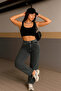 Women's Comfort Smoked Palazzo Jeans - 3