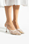 Night & Ceremony & Bridal Floral Detailed Lace Shoes (7cm) - 3