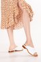Women's Genuine Leather Short Heeled Daily Slippers Iz.23107 White - 6