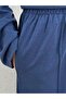 Zennur Side-Patched Slit Stitched Trousers Suit-Mf1876 Navy Blue - 5