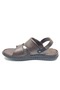 Asker 1920-San 100% Genuine Leather Men's Full Orthopedic Sandals Slippers Brown - 4