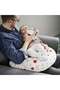 Nursing Pillow,100% Cotton Printed Support for Breastfeeding and Bottle Feeding,60 x 58 x 15cm - 4
