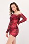 Alexandra Fuchsia Zebra Gathered Tulle Beach Dress - 3