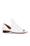 White Leather Women's Classic Shoes 01Wn5111 - 2