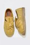 Yellow Glitter Leather Women's Espadrille Shoes 01Wn3100 - 5