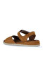 Tan Light Nubuck Women's Flat Sandals 01Wy5100 - 4