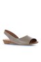 Silver Leather Women's Flat Sandals 01Wa4400 - 2