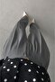 High Waist Pleated Anthracite Palazzo Pants - 3