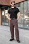 Black Crew Neck Regular Fit Knitwear Men's T-Shirt E7487 - 5