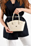 Tn-201 Mini Women's Shoulder Bag Handbag Crossbody Bag Cream - 3