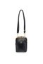 Sn 1433 Burslu Women's Shoulder Bag Clip-On Handbag Crossbody Bag Laser Black