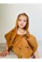 Organic Double Layer Patterned Muslin Poncho // Hooded // 60x50 Cm - 3