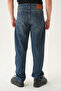 Men's Stitching Detail Baggy Fit Jeans - 4
