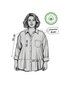 Women's 5-Pack Beige Lilac Black White Pistachio Green Cotton Oversize Linen Single Pocket Casual Shirt - 7