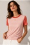 Organic Cotton Striped Relaxed t Shirt - 2