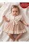 Nia Vintage Bohemian Scallop Lace Holiday Special Occasion Baby Girl Dress