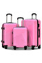 Hard Shell Lightweight 3PCS Set (20/24/28 Inch) Luggage, Smooth Wheels, Secured Lock, Suitcase