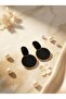 Seal of the Pope - Enamel Dangle Round Earrings - 3