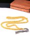 Pocket Size Silver Tasseled 99 Rock Drop Amber Prayer Beads - 3