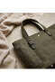 Waxed Canvas Shoulder Bag - Magnetic, Daily Use, Extra Pocket, Tote Bag - 7256