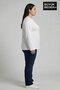 Women's Large Size 3-Piece Set Long Sleeve 2 Thread Crew Neck T-Shirt Spr26Bea942+2 - 4