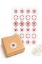 Made With Love Printed (Mixed Pattern) 4 Cm Round Sticker 24 Pieces No:10