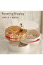360° Rotating Jewelry Organizer Box, 3-Layer Stackable Storage Case with Tray Green - 2