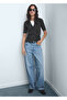 Mid-Waisted Barrel Jeans - 7