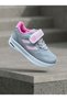 Unisex Gray Pink Lace-Up Single Velcro Baby Kids Sports Shoes Sneakers School Shoes - 2