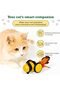 Interactive Cat Toy Car, Motorized Bee Design with Feather Attachments for Feline Hunting