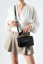 Black Scarf Box Model Hand Shoulder and Crossbody Women's Bag - 2