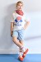 100% Cotton Elastic Waist Jean Shorts for Boys B5764A824Sm