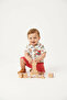 Baby Boy Patterned Polo Collar T-Shirt and Shorts Set (6-24 Months) - 3