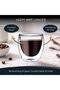 4PCS Double Wall Glass Espresso Cups 100ml, Clear Borosilicate Glass Cups Arabic Coffee, Turkish Coffee & Tea, DG820 - 6