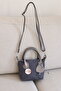 Daily Fabric Small Gray Women's Shoulder Bag En18 Boy15 - 3