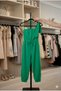 Girl's Green Neck Tie Colorful Jumpsuit - 5