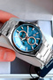 Exclusive Special Boxed Gift Men's Wristwatch Silver Color Steel Band Dke2111C4 - 5