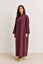 Long Dress with Pockets Plum - 4