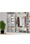 6 Pack Clear Plastic Stackable Shoe Storage Boxes,Magnetic Front Door Shoe Organizer for Closet,34x27x19 cm - 6