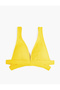 Textured Triangle Bikini Top - 6