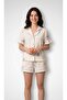 Miami White Organic Muslin Shorts Pajama Set Cotton Anti-Sweat - 3