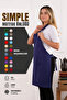 Simple kitchen apron with adjustable strap - 3