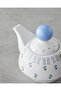 Blue Flowers New Bone China Teapot Set 400 ml Blue - 3