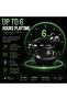 Sonix Clip-On Earbuds, Bluetooth 5.3, IPX5 Waterproof, 5-6H Playtime, ENC, Touch Control, Type-C Charging, 40mAh Battery, Dual-Mic (Black)